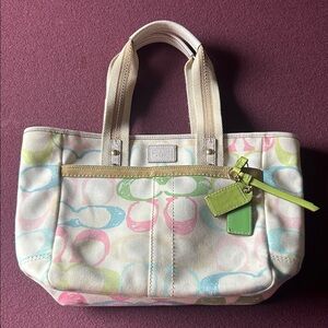 Coach Pastel Patterned Purse